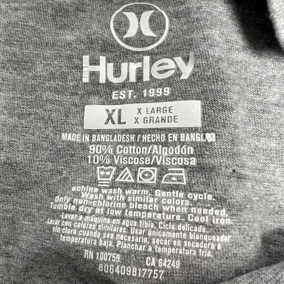 Hurley Men’s Short Sleeve Graphic T-Shirt Gray/Multi Size XL - Picture 8 of 8